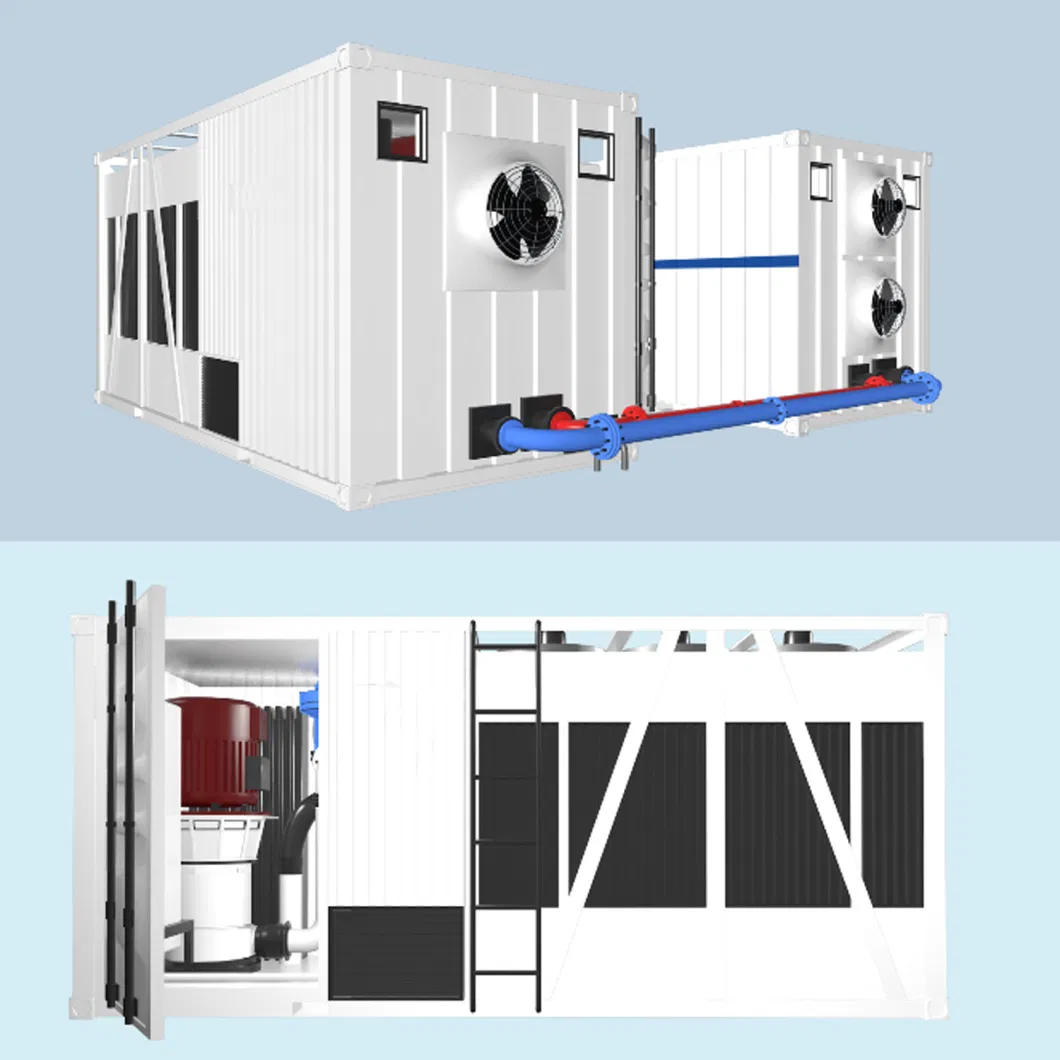 Water Cooling Mining Container 1.6MW Water-Cooled Cabinet for Whatsminer M20 M30 M50 Antminer S19 Series