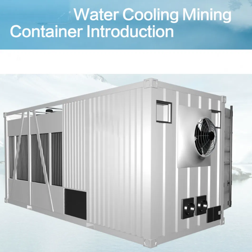 Water Cooling Mining Container 1.6MW Water-Cooled Cabinet for Whatsminer M20 M30 M50 Antminer S19 Series